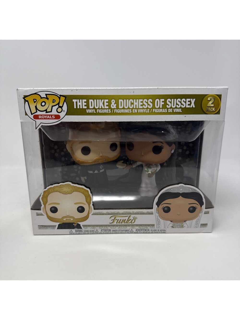 Funko Pop! Royals Duke & Duchess of Sussex 2-Pack Vinyl Figures
